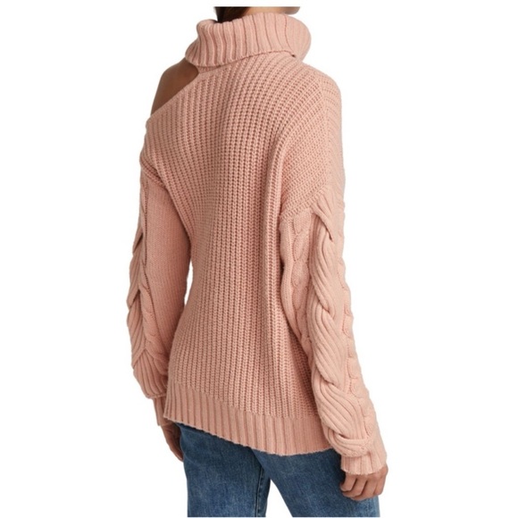 Jonathan Simkhai Blush Off-the-Shoulder Sweater - Picture 3 of 7